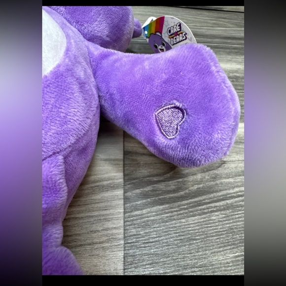 Care Bears Share Bear Plush Stuffed Animal Toy 2020 Purple Lollipops 13” - Picture 6 of 15